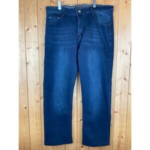 NEW Men's Slim Fit Rivelli Jeans - Size 36 x 30, Dark Blue